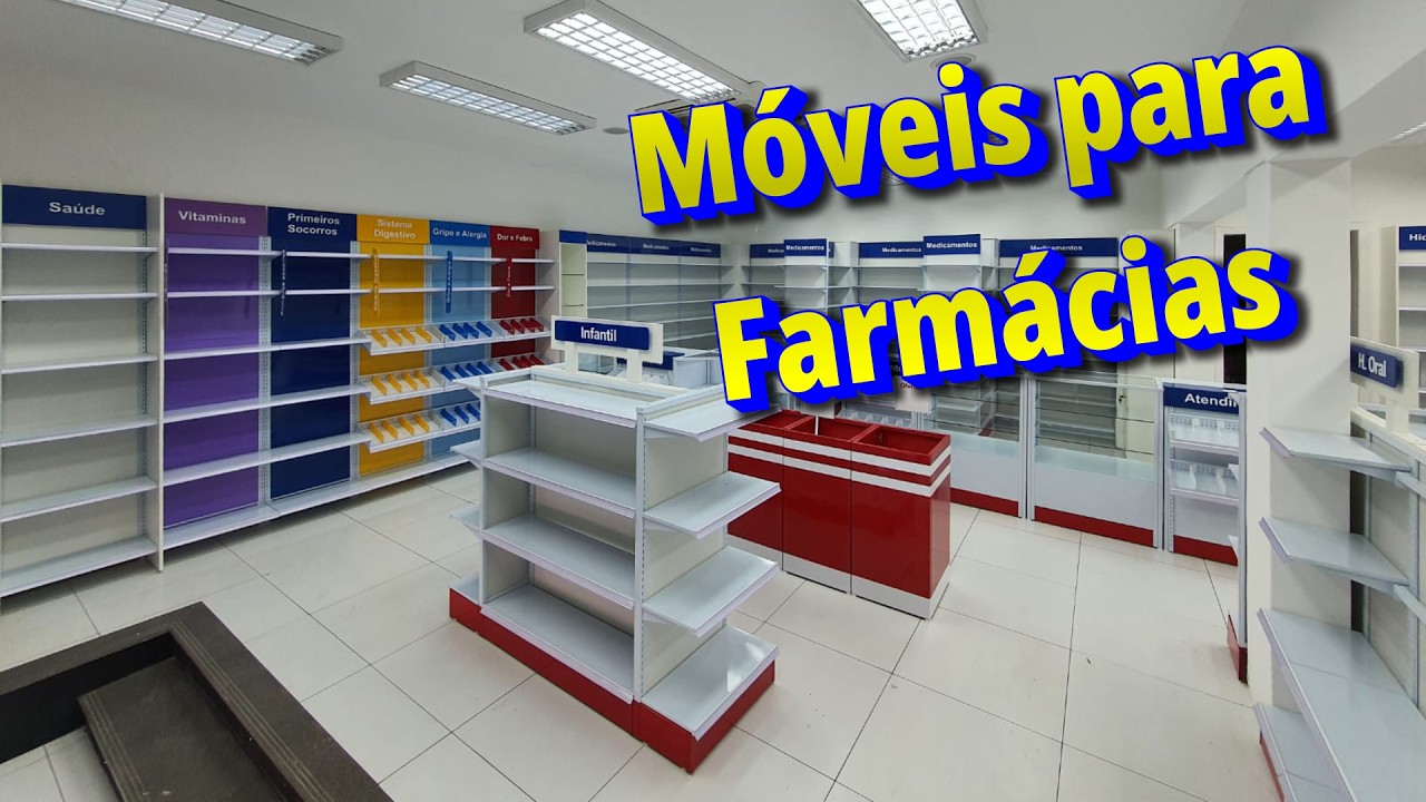 Móveis para Farmácia - Projeto 3D- Cliente: Felipe