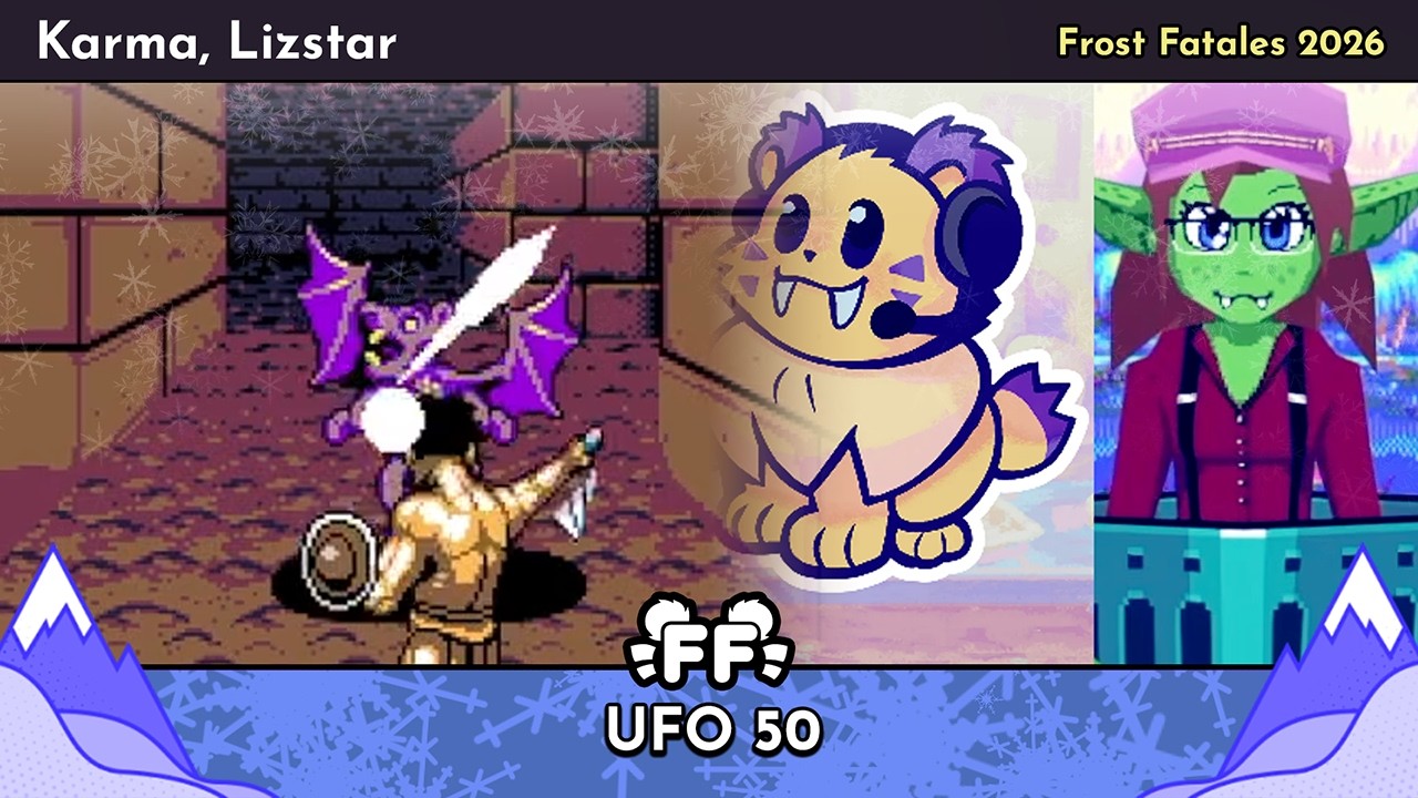 UFO 50 by Karma & Lizstar in 1:33:35 - Frost Fatales 2026