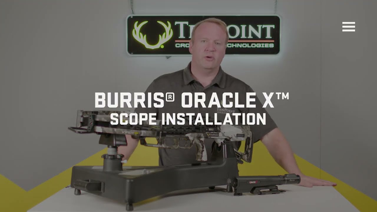 Установка прицела Burris Oracle X Rangefinding Crossbow Scope на арбалет TenPoint | Арбалеты TenP...