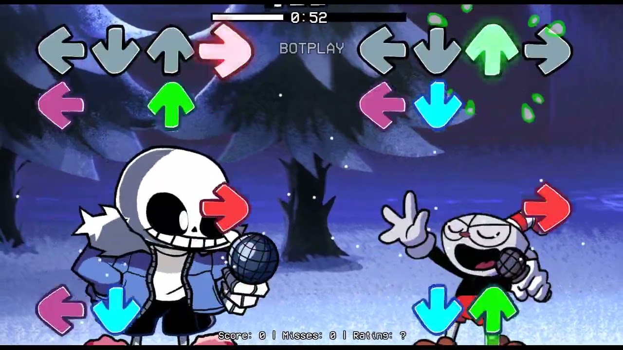 Stargazer but Sans and Cuphead sings (FNF)