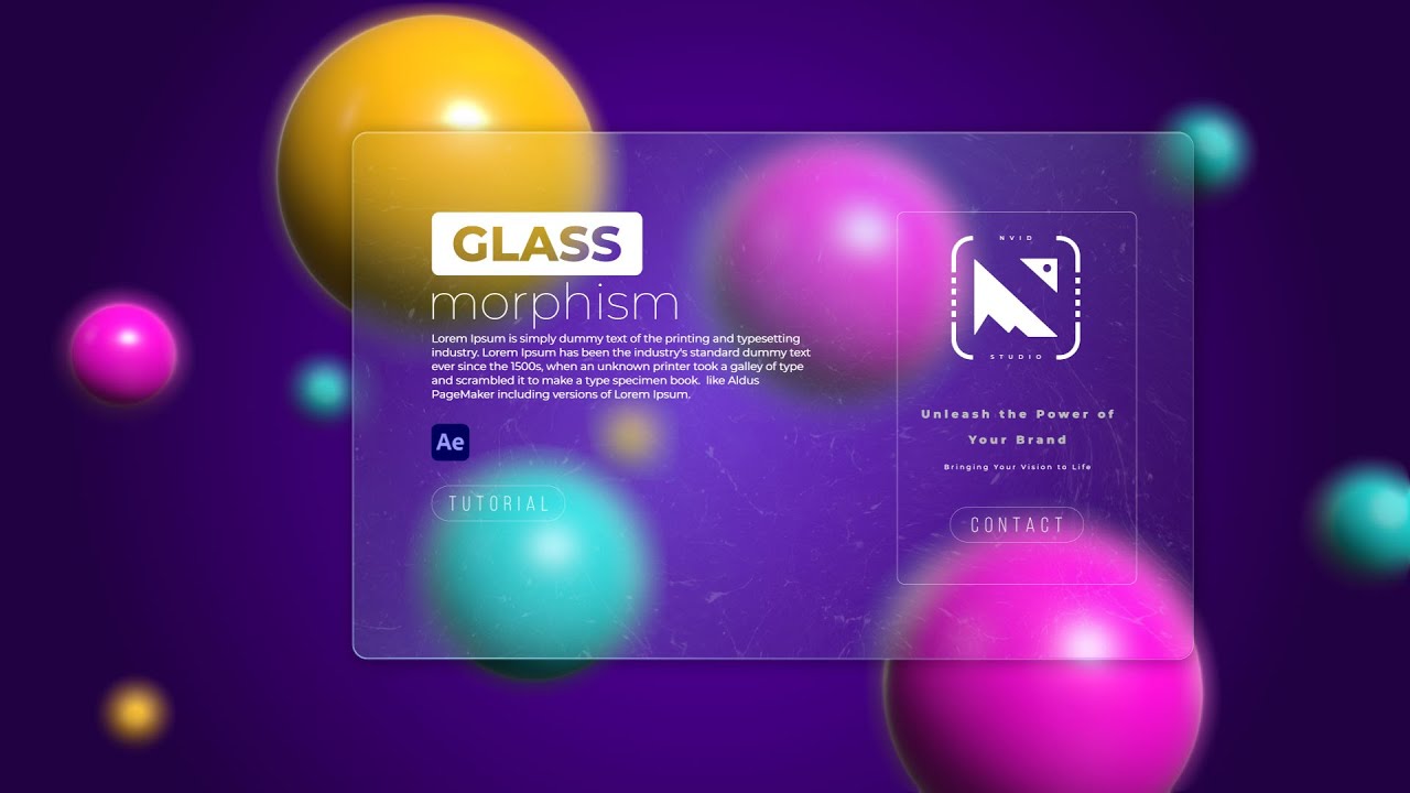 How to Make a Glass morphism Effect in After Effects: Tips for Stunning UI Design