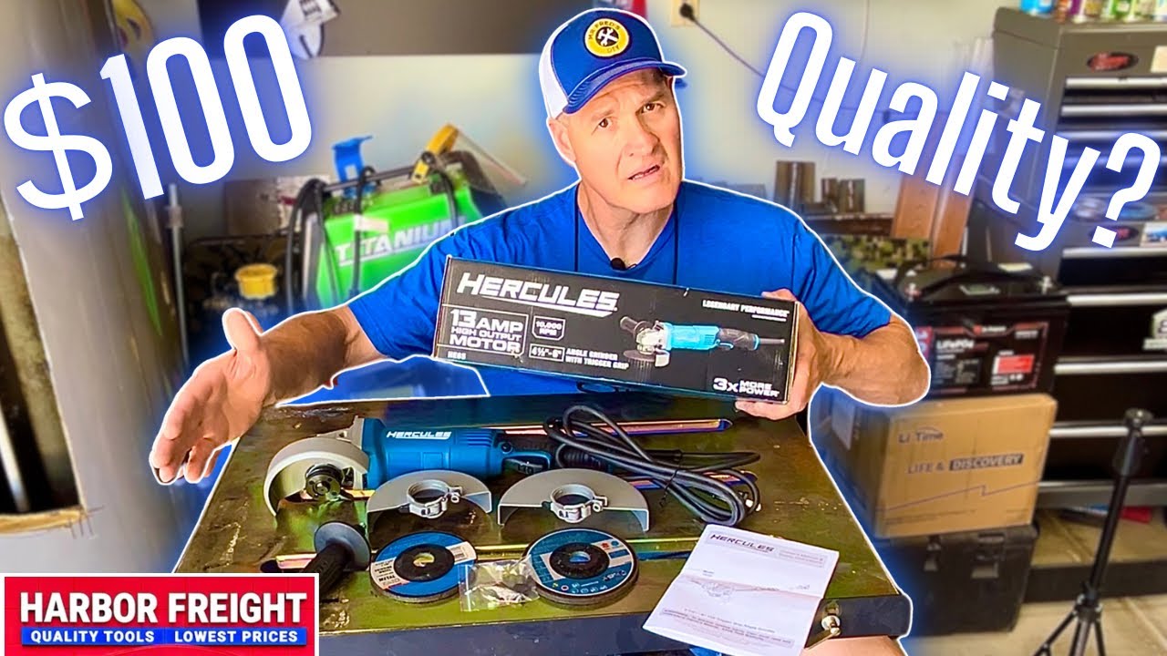 Harbor Freight’s 13amp Hercules Angle Grinder “Unboxing & Review”