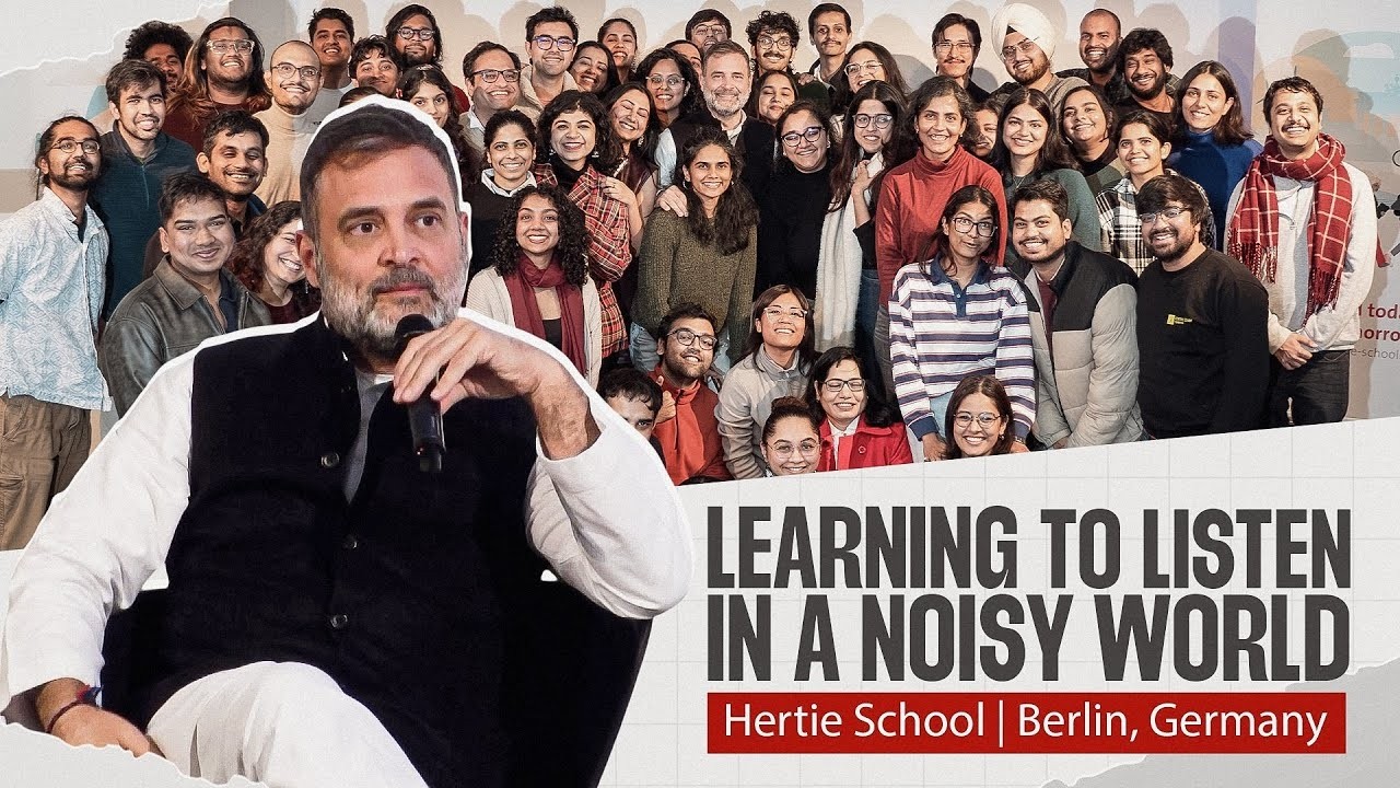 Rahul Gandhi Ji speaks at the Hertie School - 'Politics is the art of listening' | Berlin, Germany