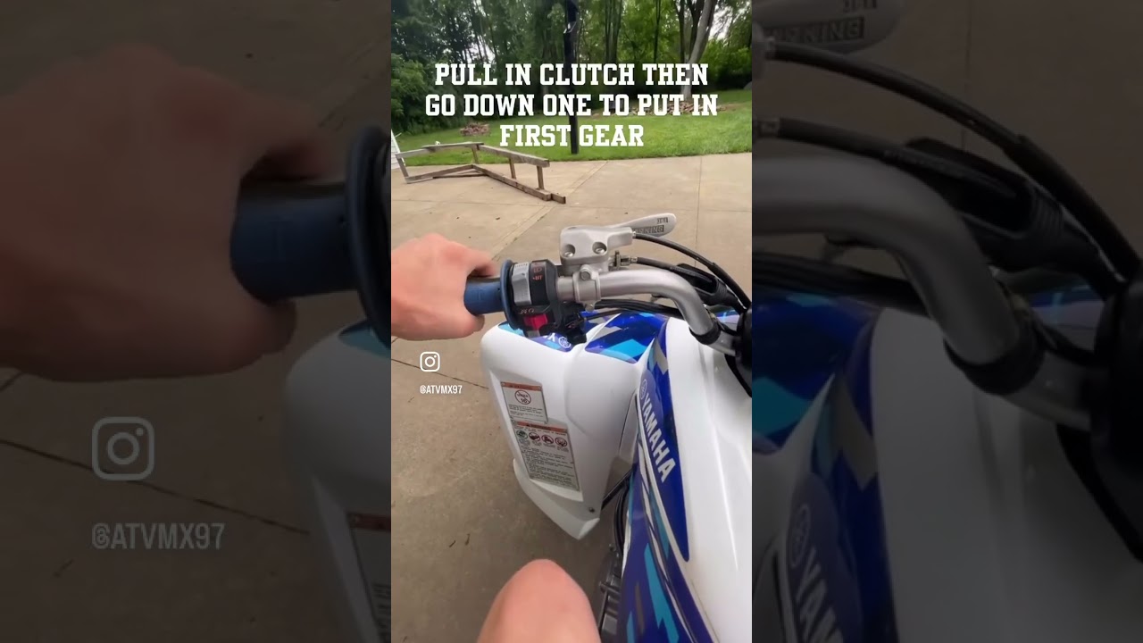 How to drive manual atv #howto #foryou #quads #cars
