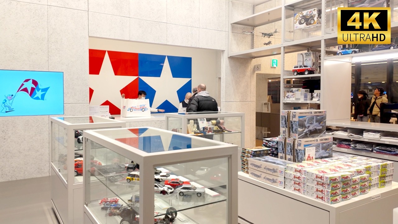 Unveiling the TAMIYA Plamodel Factory in Tokyo's Shinbashi District! [4K 60fps ASMR]