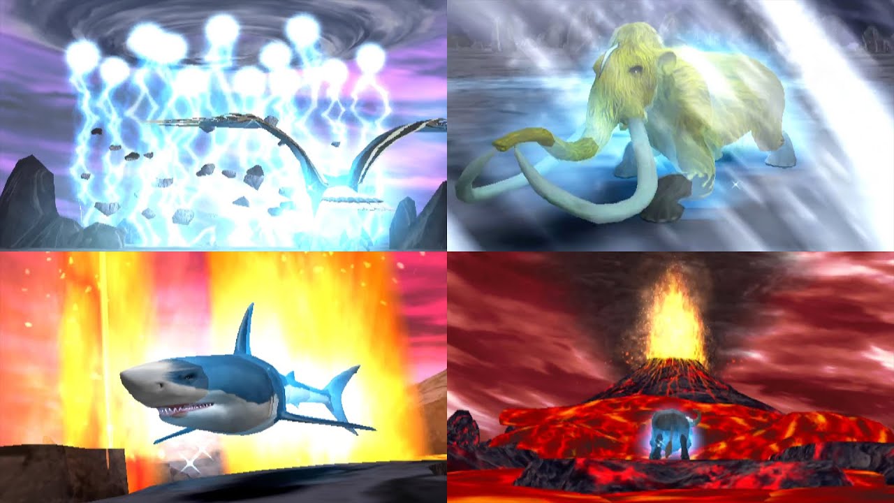 Animal Kaiser - All Natural Disaster Miracle Attacks 百獣大戦アニマルカイザー - 全自然災害ミラクル技集