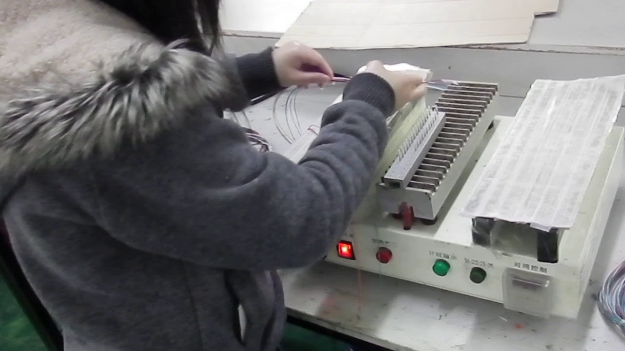 Optic Fiber Patchcore manufacture equipment how to works 跳線製作產線