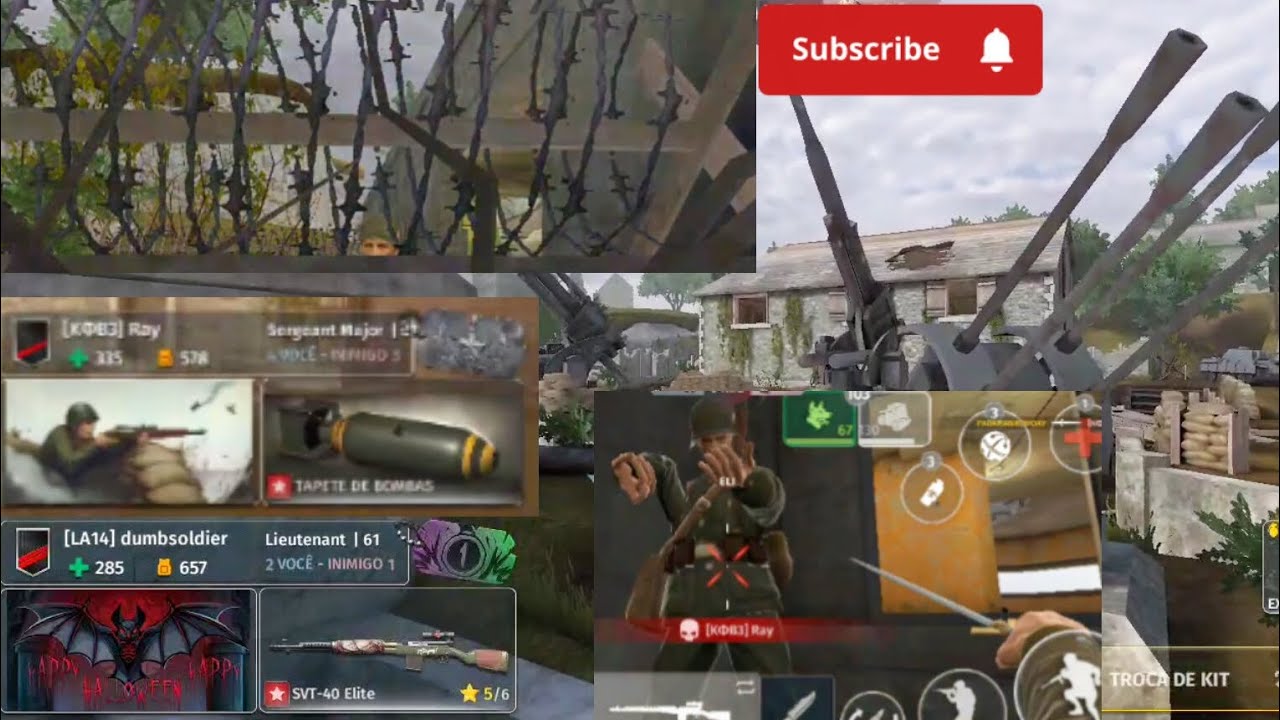 🦎2vs3🦎 Difícil Teve🗡️⚠️World War 2 Battle Combat WW2🪖🦎