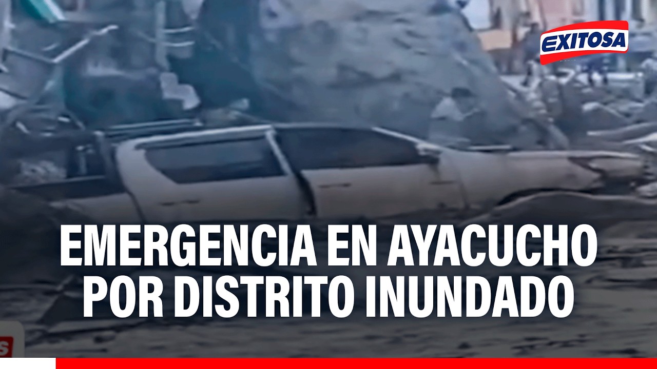 🔴🔵 Emergencia en Ayacucho: Desborde de río Sankirhuato provocó fuerte inundación