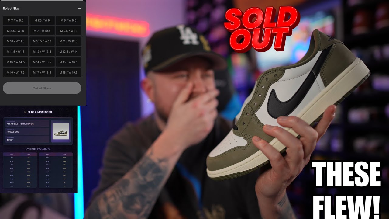 I CAN’T BELIEVE IT! DID THE JORDAN 1 LOW “OLIVE” REALLY SELL OUT!? THE ENERGY WAS NOT KEPT!