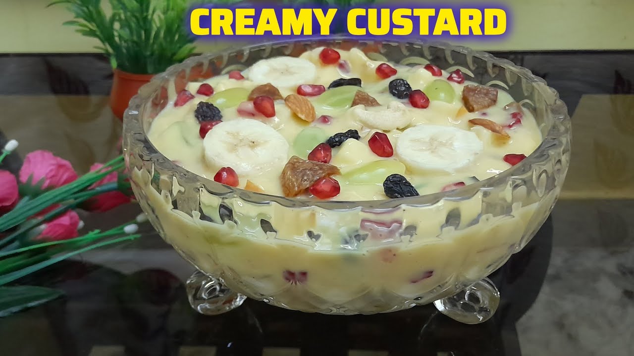 Ramazan Special Custard Recipe 🍮🌙  Creamy Iftar Meetha Mahera’s Home Flavours