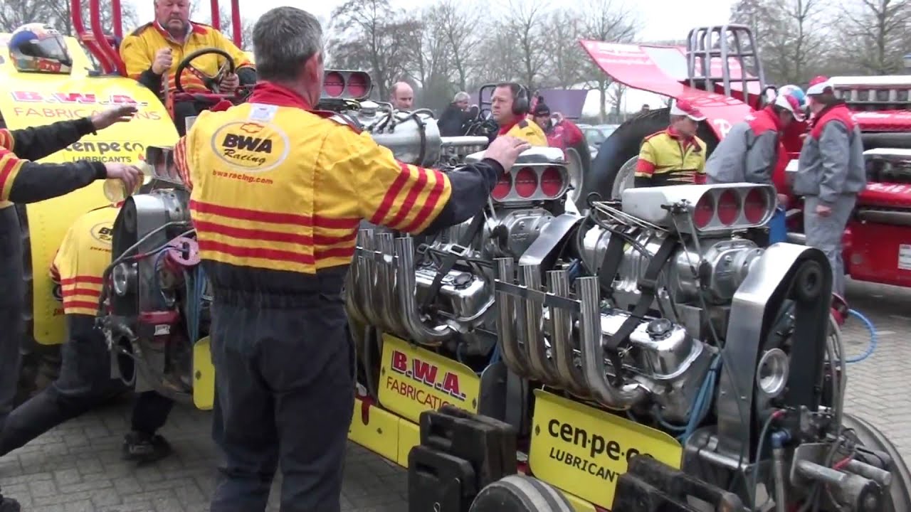 Tractor pulling IJsselhallen 2010 Warm up Desperate Dan Green Fighter