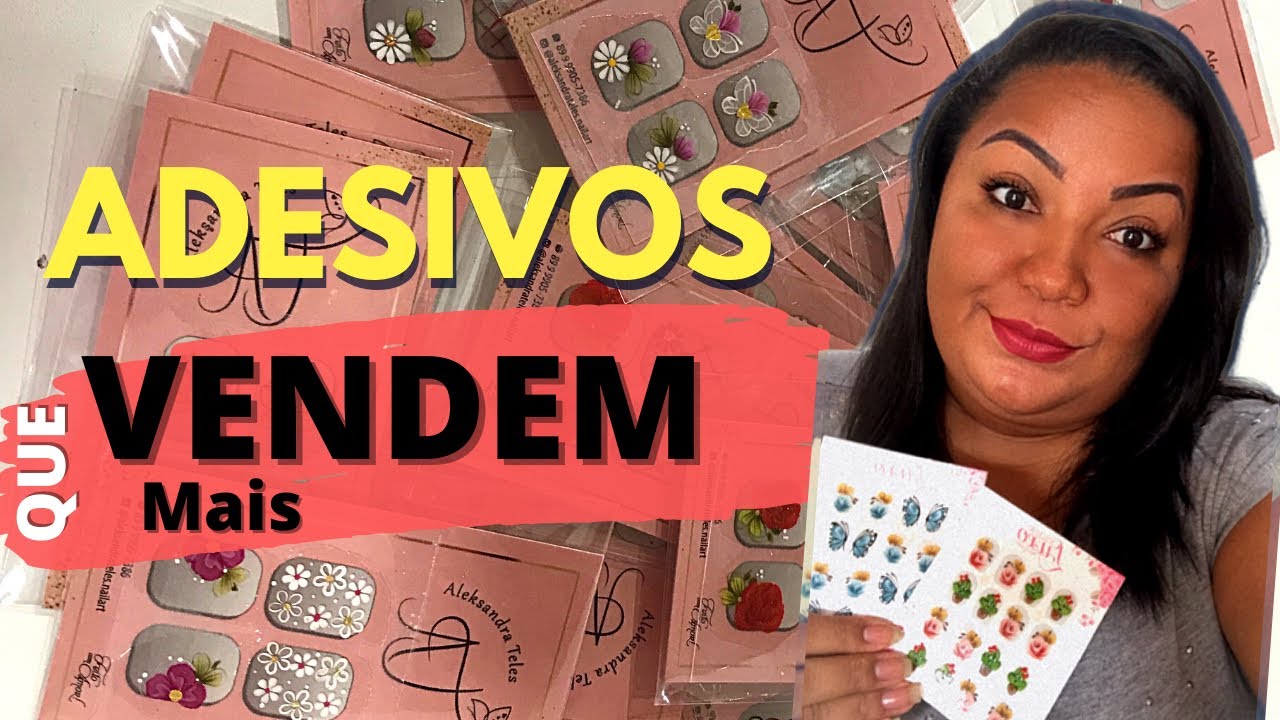 QUAIS os Adesivos para UNHAS que mas VENDEM ❓❔🖌💰 2021/2022