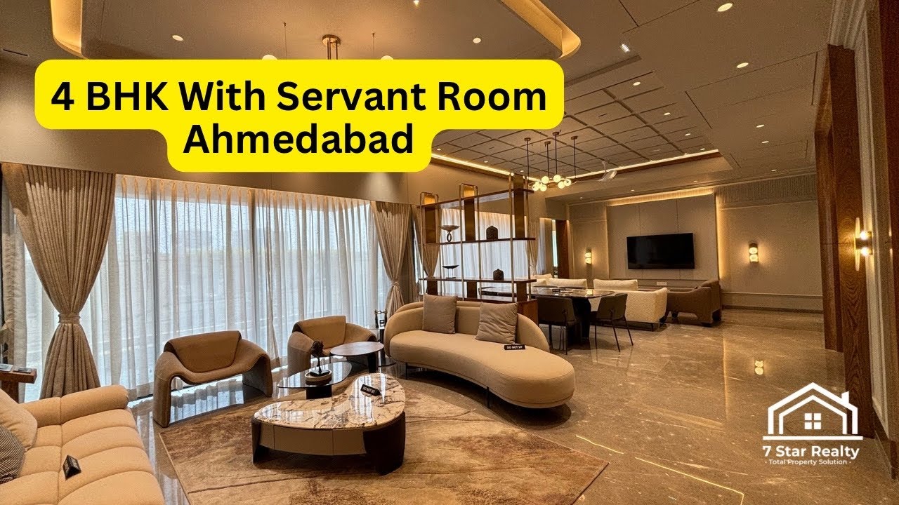 4 BHK Flat in Ahmedabad | Near Rajpath | 29 Story Building | 4.50 Cr 