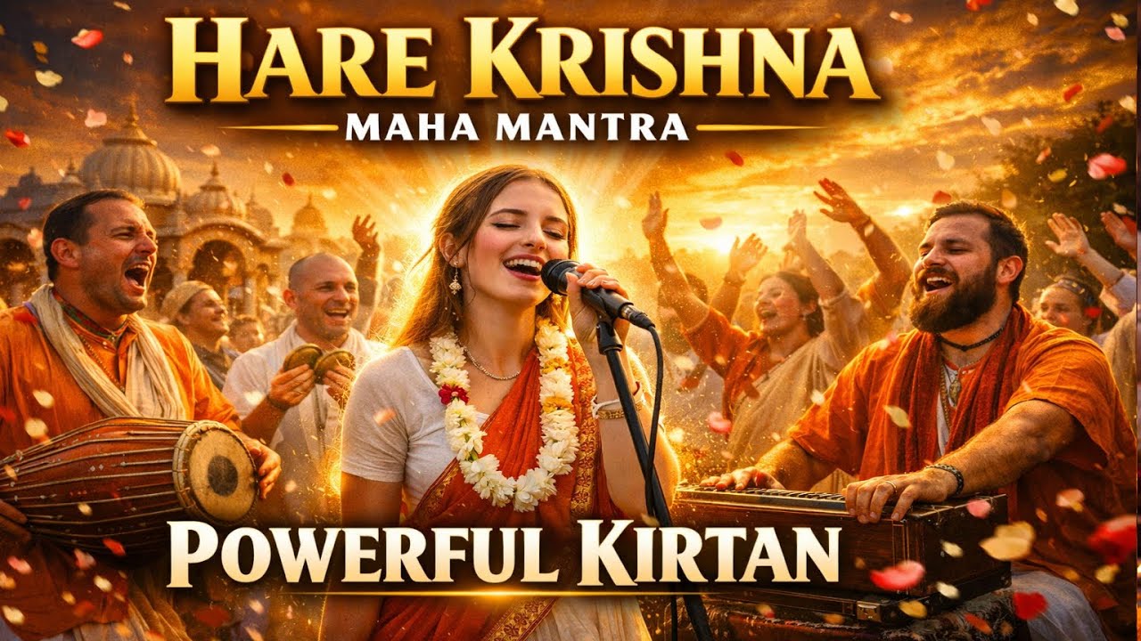 HARE KRISHNA MAHA MANTRA 🙏Powerful Kirtan at Sunset | Soul Awakening ChantSpiritual Energy 