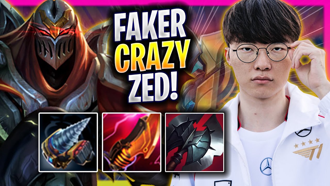 FAKER CRAZY GAME WITH ZED! - T1 Faker Plays Zed MID vs Xerath! | Season 2025