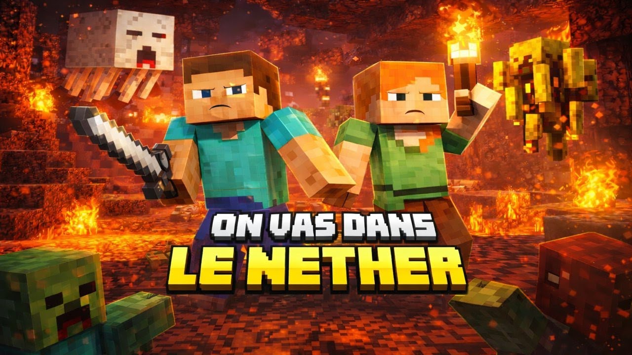 on va dans le nether (Minecrafte)ft.baltoma