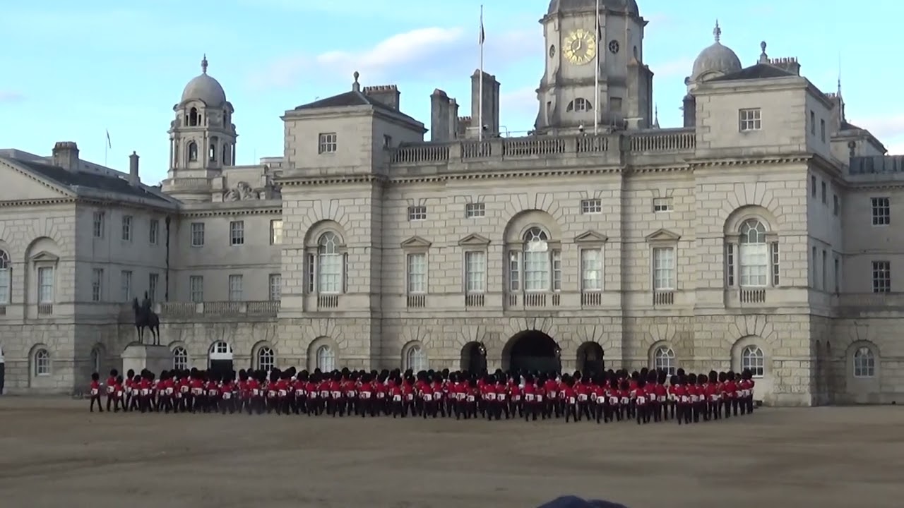 Beating Retreat 2023 Massed Bands of the Guards Division Scarlet and Gold