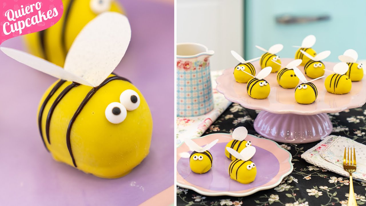 CAKE POPS DE ABEJA 🐝 | IDEA FÁCIL Y RÁPIDA PARA MESAS DULCES | QUIERO CUPCAKES