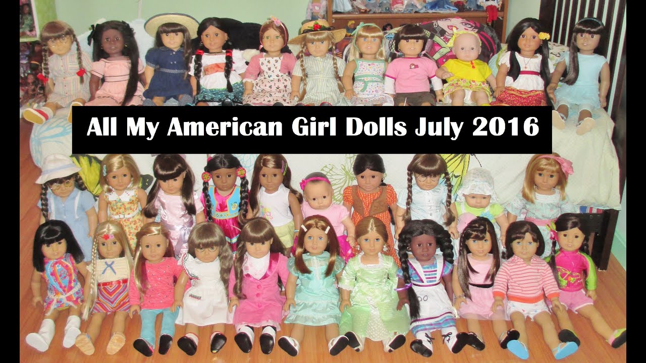 All My American Girl Dolls July 2016