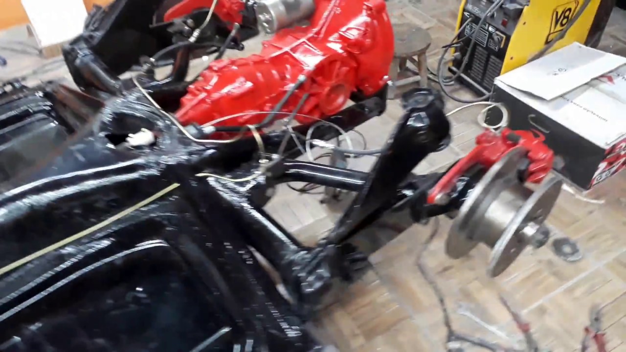 Chassi de Fusca com Suspensão irs de Kombi e freio a disco