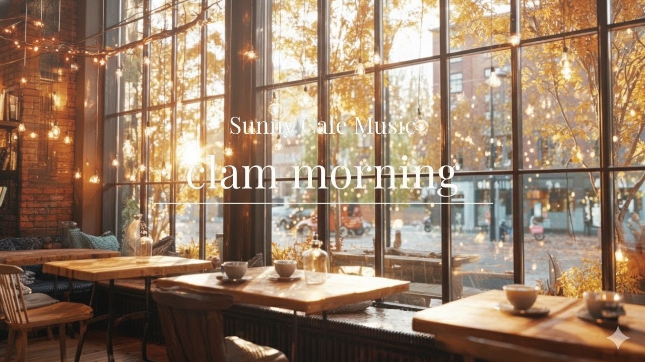 【朝BGM】Calm Morning Café ☀️｜光差し込むカフェとやさしいピアノ｜癒しBGM