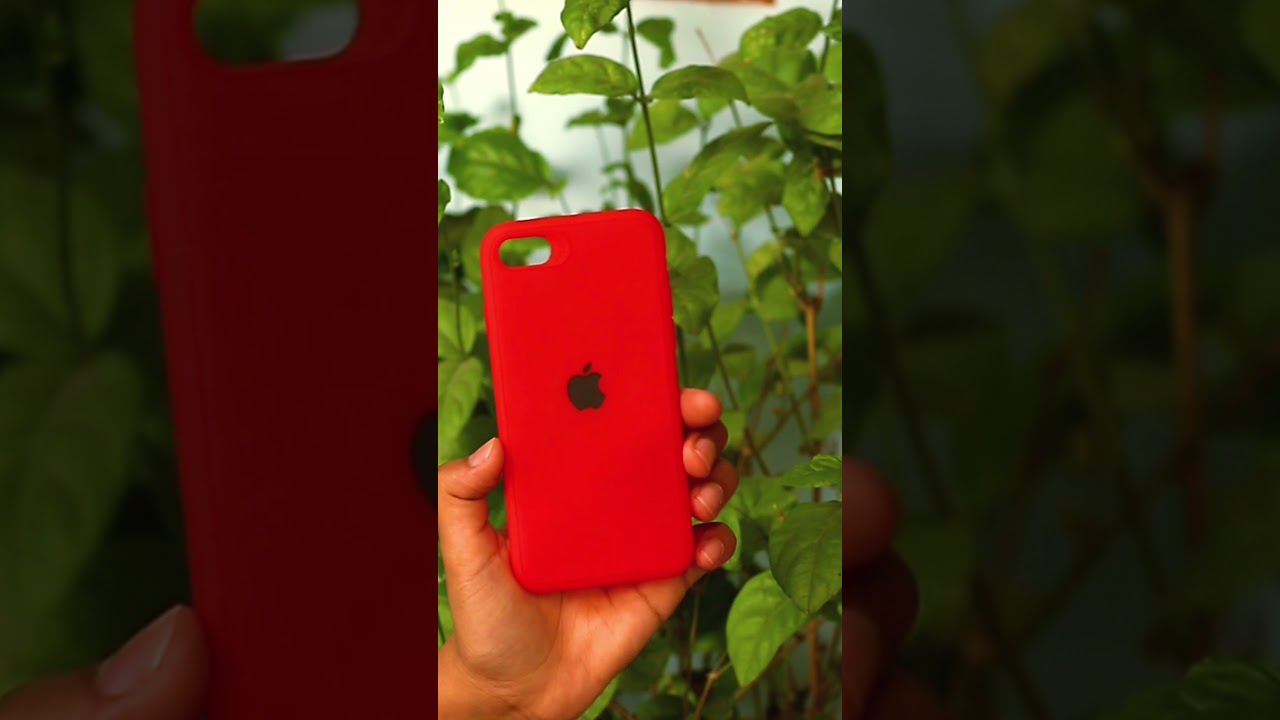 Red Silicone case for Apple Iphone 7