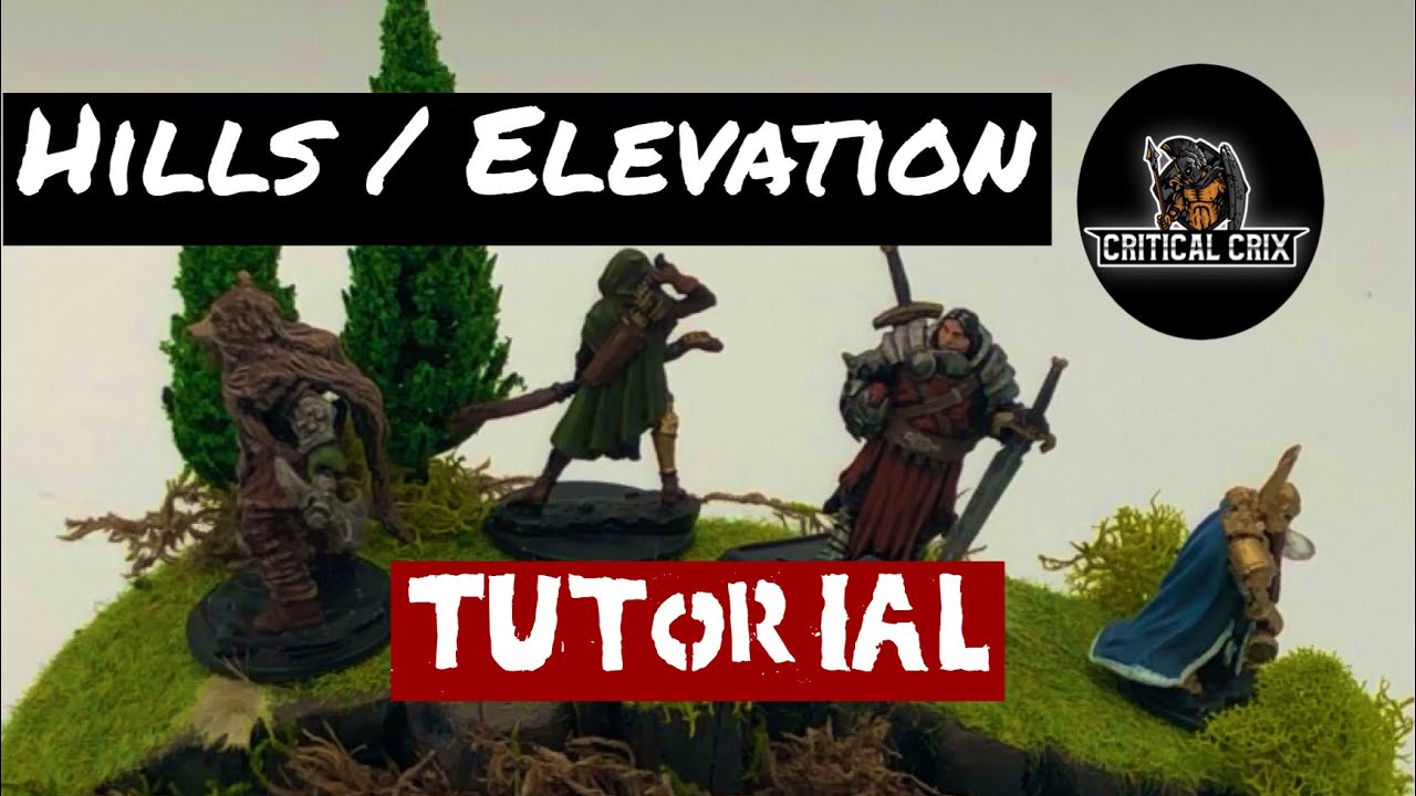 Hills / Elevation Terrain building for DND or Wargaming/ Table Top scatter terrain