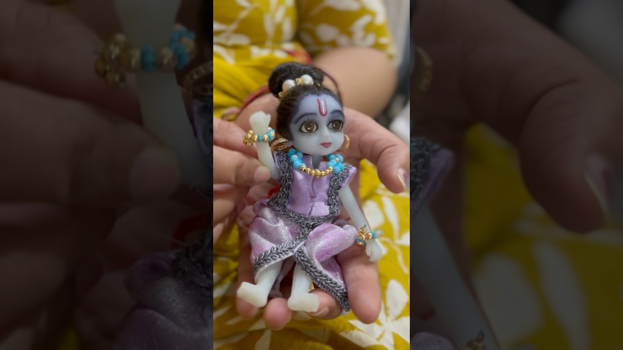 #Silicone Kanha ji 5.5 inch RADHE RADHE