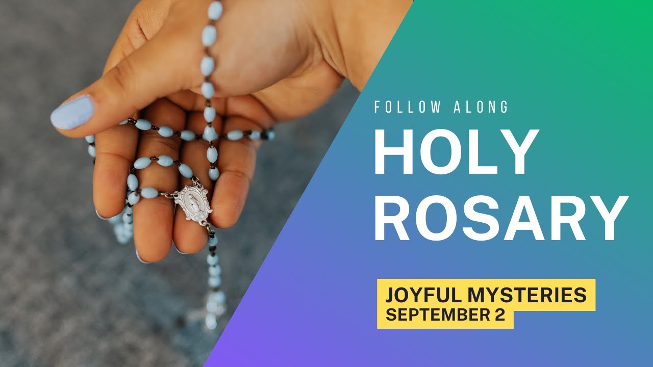 Today's Rosary -- JOYFUL Mysteries Saturday 💜  Follow Along Rosary