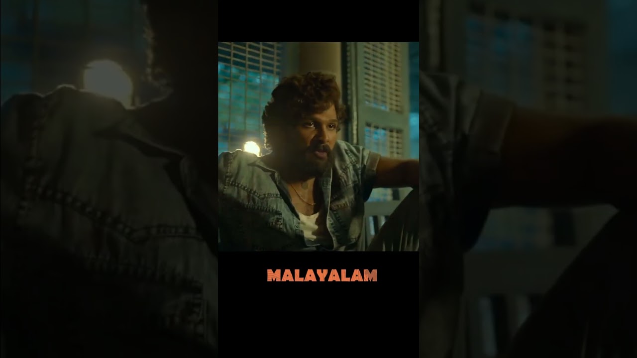 Pushpa Original Telugu Dialogue Vs Hindi Vs Tamil Vs Malayalam 🔥😈