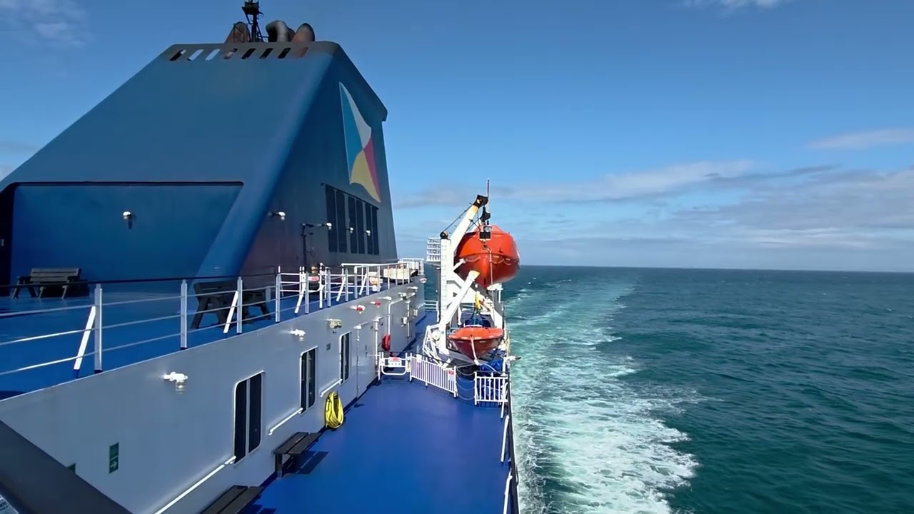 Departing Cairnryan & Arriving into Larne on board European Causeway.