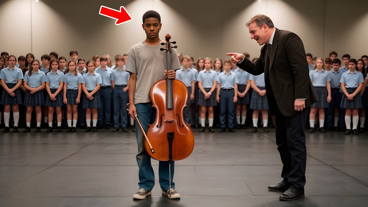 Le Proviseur Force Un Élève Pauvre À Jouer Du Violoncelle Pour Se Moquer… Il Va Regretter Son Geste