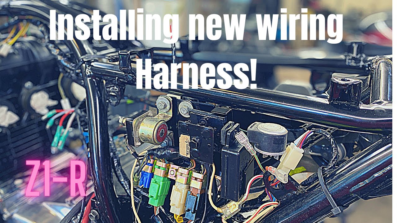 Installing new wiring harness, 1978 Kawasaki Z1-R! Video #11