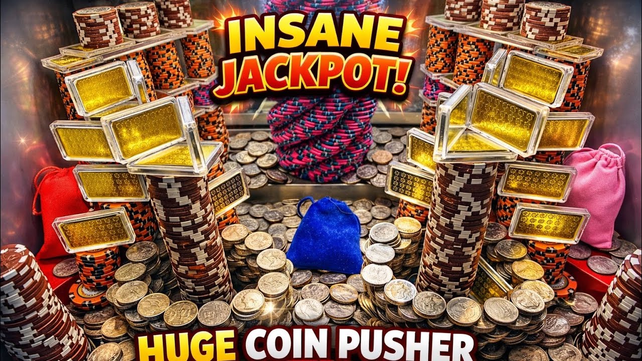 1 Quarter challenge high limit coin pusher