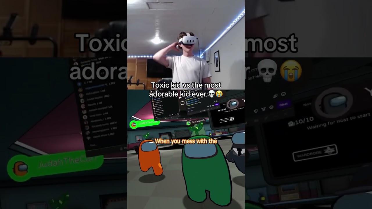 Токсичный ребенок в Among Us VR