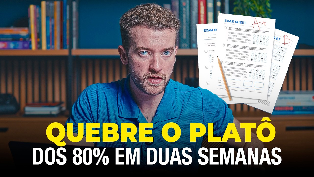 A forma mais rápida de ir de 70% para 90% de acerto em questões