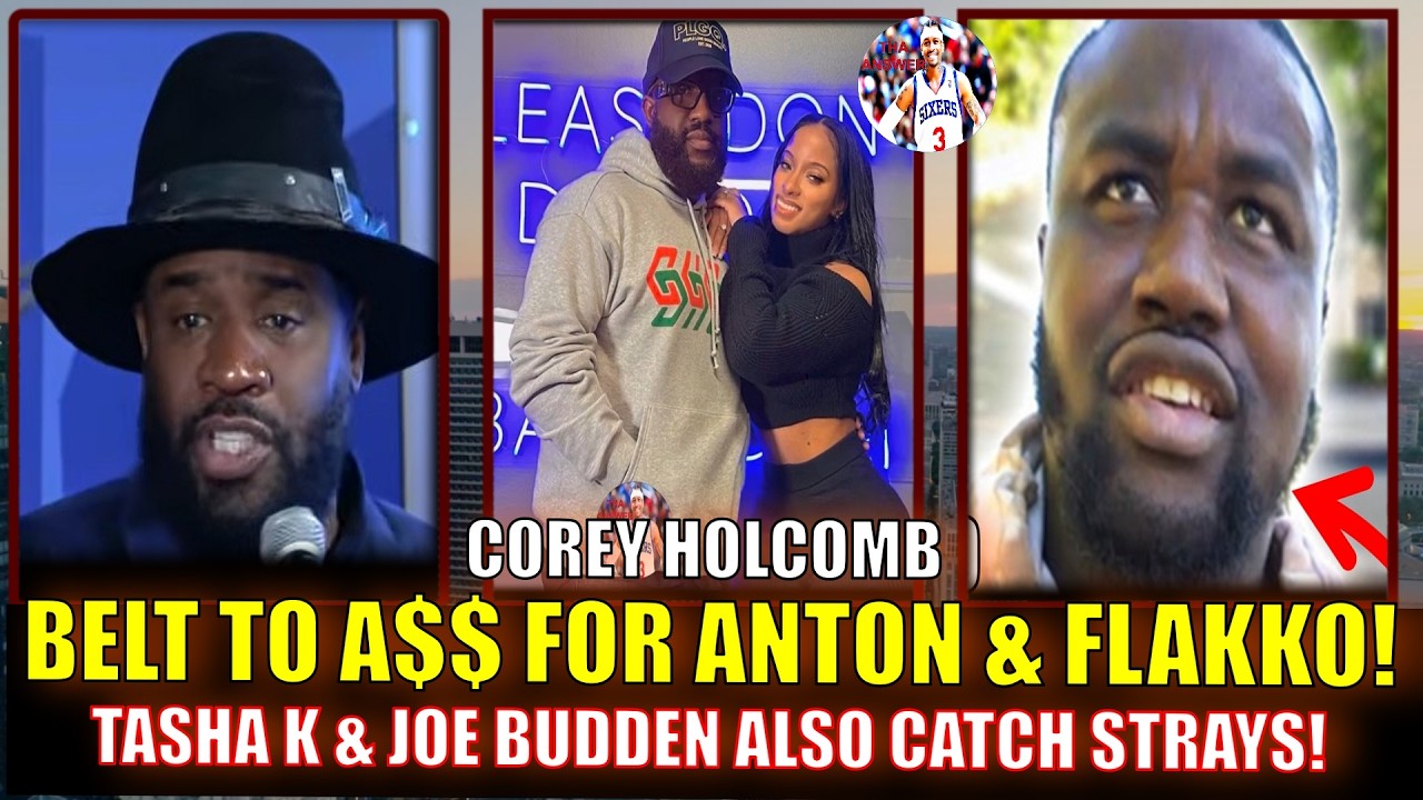 COREY HOLCOMB RESPONDS WITH BELT TO A$$ ON ANTON DANIELS, TASHA K & POETIK FLAKKO ON 5150 SHOW!