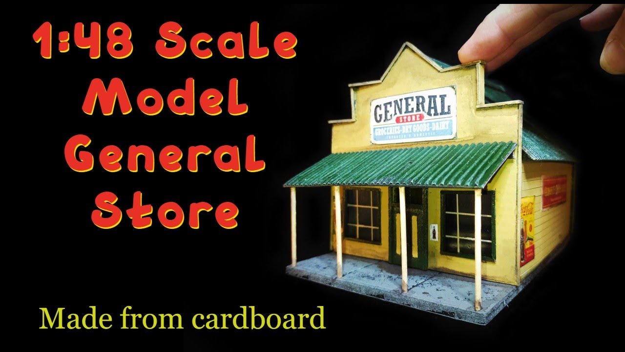 Scale Model General Store #diy #diycrafts #scalemodel