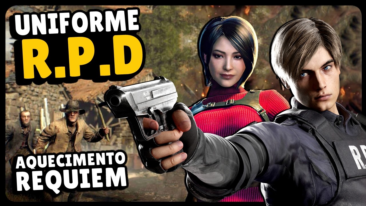 RESIDENT EVIL 4 REMAKE: Leon Uniforme R.P.D. 🔴 AO VIVO | Aquecimento REQUIEM no PS5 | 4K 60fps