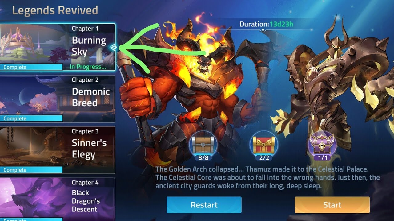 Mobile Legends Adventure Akashic Ruins Legends Revived Chapter 1=Burning Sky(tutorial)