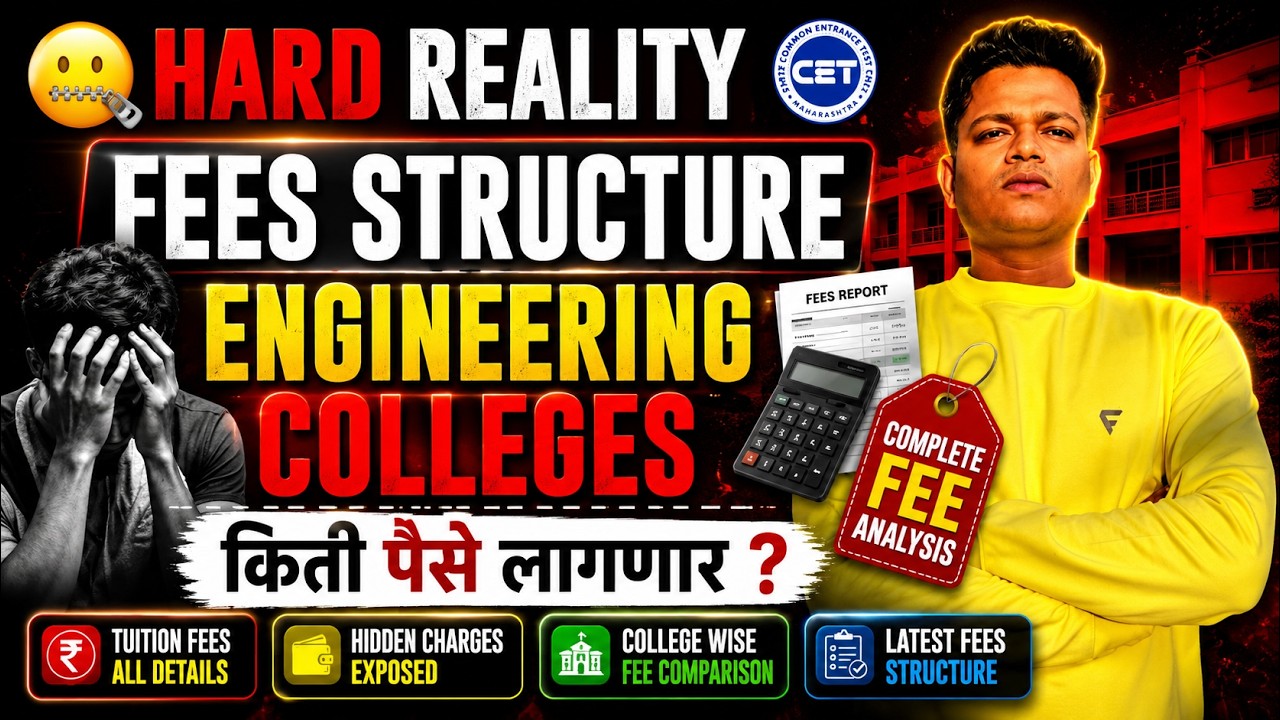 FEES STRUCTURE !! YOU MUST KNOW ABOUT ENGINEERING COLLEGES MHT-CET  #vjti #coep #pict