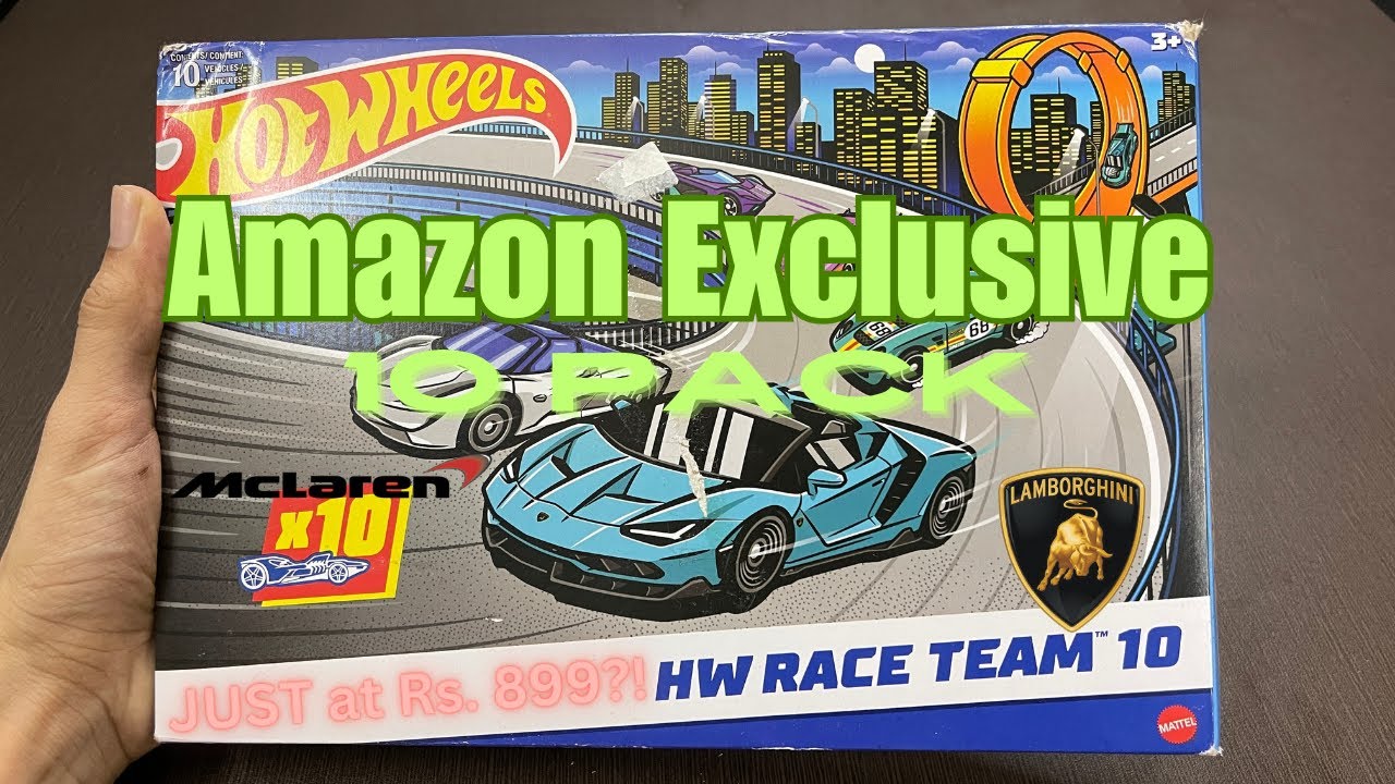 Lambo, McLaren and more! 🔥 Unboxing this INSANE Hot Wheels 10 Pack I bought during Amazon's sale! 💸
