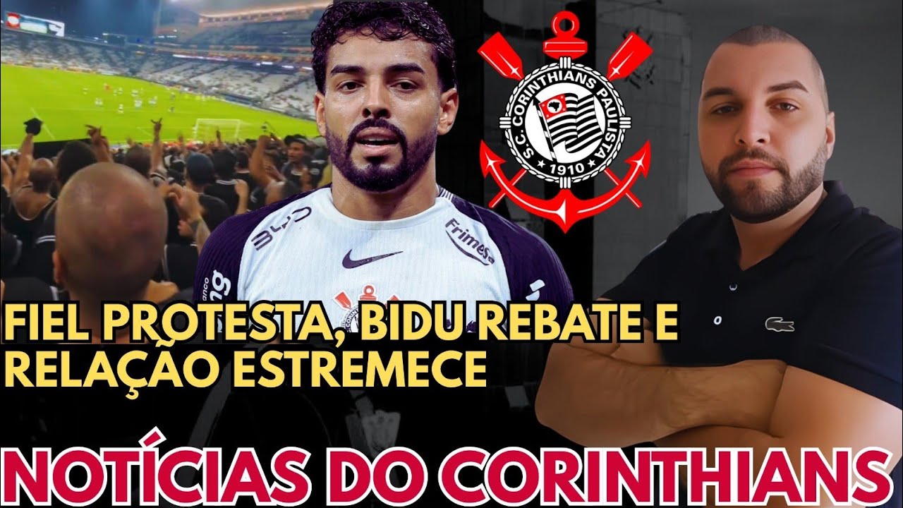 FIEL PROTESTA: “Bando de C*🤬ZÃO!” – Matheus Bidu rebate e clima explode no Corinthians