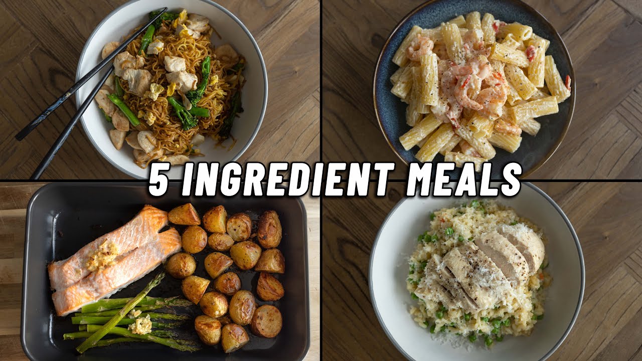 High Protein Meals with ONLY 5 Ingredients **quick & easy recipes**