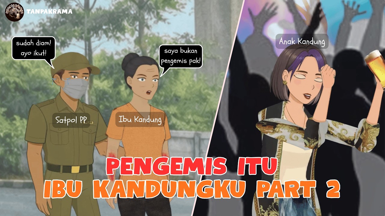 PENGEMIS ITU IBU KANDUNGKU - Part 2 | Drama Animasi #animasiazab #animasikrama