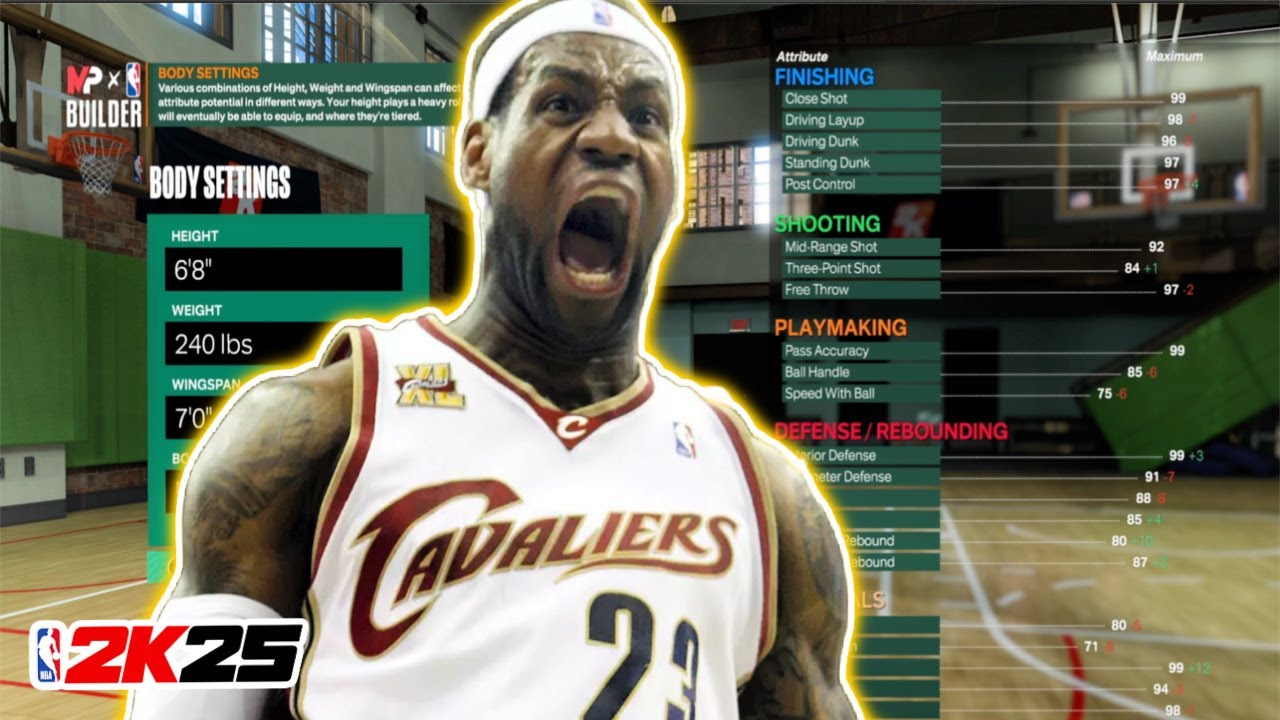 Best Young *CAVS* LeBron James Build in NBA 2K25 (Old Gen)