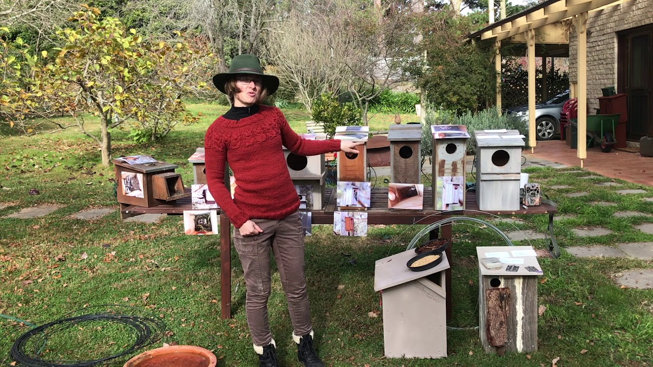 Nest Boxes for Birds and Mammals in the Upper Shoalhaven Workshop  (Part 1: nest box design)