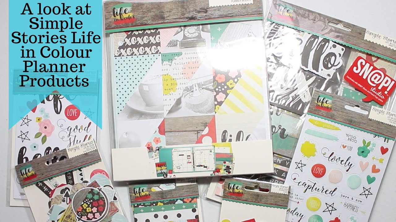 Simple Stories Life in Colour Planner Supplies