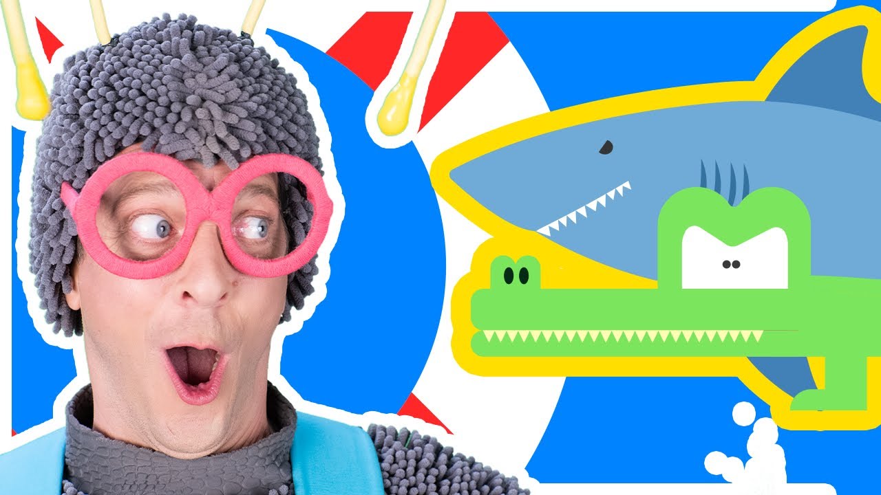 Row Row Row Your Boat, Dance along, Shark, Crocodile, Unicorn | Little Beetle
